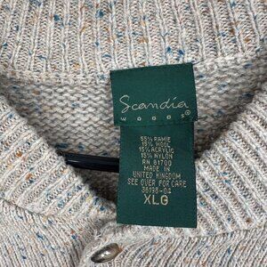 Scandia Woods Button Sweater Size XL Cream NWOT‎